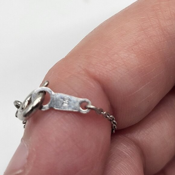 VTG Sterling Silver Double Heart Necklace Indonesia 925 - Picture 8 of 9